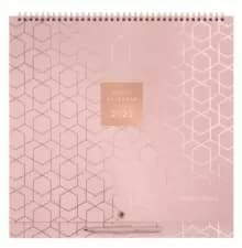 Image of Matilda Myres Pink Square Wall Planner Calendar 2023