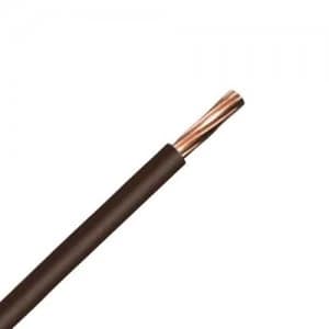 Image of Zexum Brown 4mm 7 Strand 32A Single Core 6491B LSZH Low Smoke Zero Halogen Round Power Insulated Conduit Wire - 1 Meter