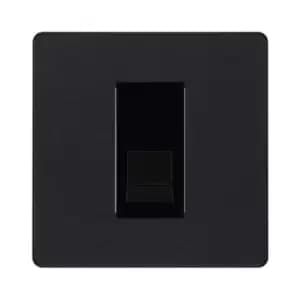 Image of BG Evolve Matt Black Single Secondary Telephone Socket - PCDMBBTS1B