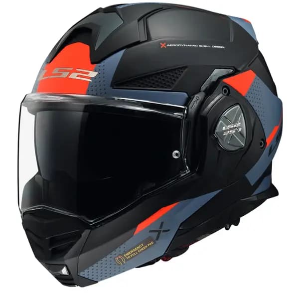 Image of LS2 FF901 Advant X Oblivion Matt Black Blue Modular Helmet Size 3XL