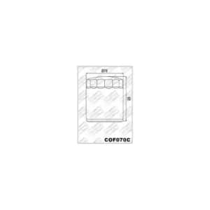 Image of CHAMPION Oil filter for HARLEY DAVIDSON, black, black