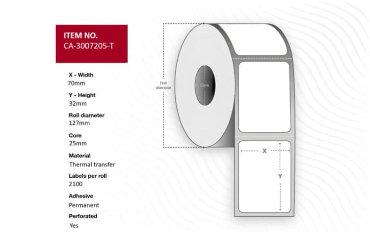 Image of CAPTURE Lel 70 x 32mm. Core 25mm.