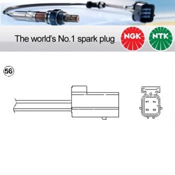 Image of NGK OTD3J-5B1 / 0464 Lambda Sensor Titania Type Oxygen O2 Exhaust Probe