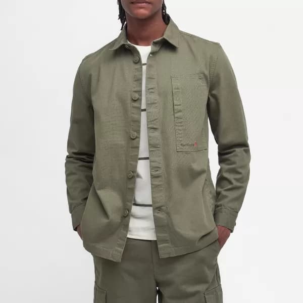 Image of Barbour Heritage Robhill Denim Overshirt - L
