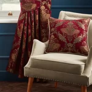 Image of Shiraz Traditional Jacquard Cushion Burgundy / 58 x 58cm / Cover Only