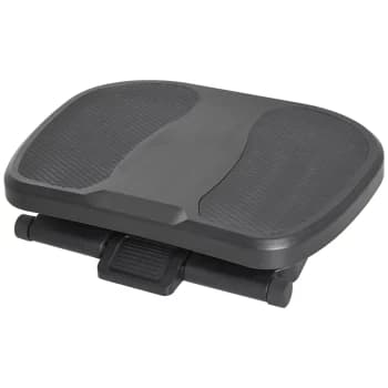 Image of HOMCOM Footrest Adjustable Height & Angle 0-30 Degree for Better Posture at Office Black AOSOM UK