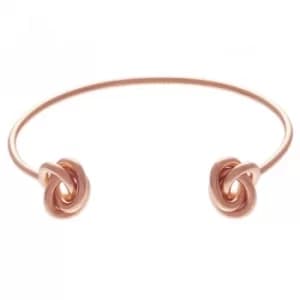 Image of Forget Me Knot Open Ended Rose Gold Bangle