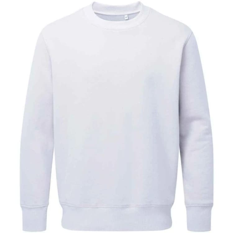 Image of Anthem Mens Plain White Sweatshirt Size: XS White Male XS
