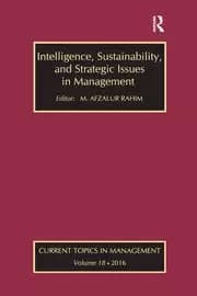 Image of Intelligence Sustainability and Strategic Issues in Management Current Topics in Management