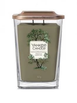 Image of Yankee Candle Elevation Collection Large Candle ; Vetiver And Black Cypress