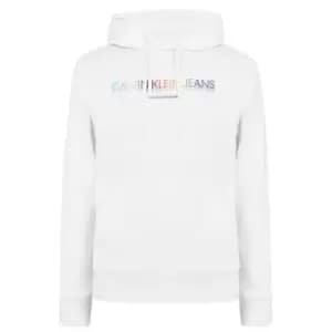 Image of Calvin Klein Jeans Pride Graphic Hoodie - White