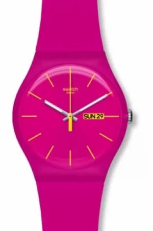 Image of Unisex Swatch Rubine Rebel Watch SUOR704