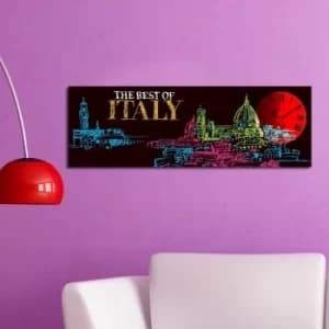 Image of 3090CS-36 Multicolor Decorative Canvas Wall Clock