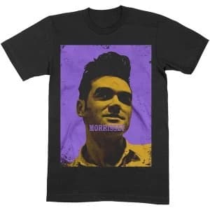 Image of Morrissey - Purple & Yellow Unisex Small T-Shirt - Black