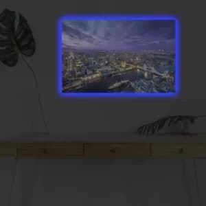 Image of 4570DHDACT-130 Multicolor Decorative LED Lighted Canvas Painting