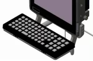 Image of Zebra KT-KYBDTRAY-VC80-R barcode reader accessory