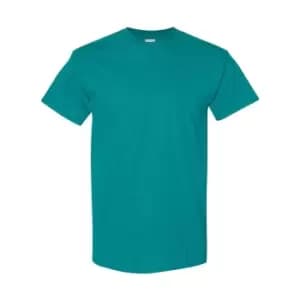 Image of Gildan Mens Heavy Cotton Short Sleeve T-Shirt (Pack Of 5) (S) (Antique Jade Dome)