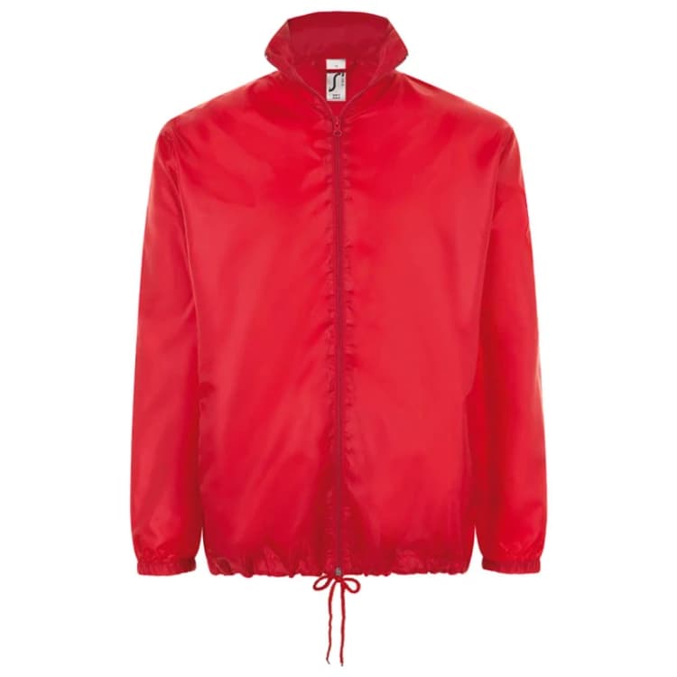 Image of SOL'S Shift Showerproof Windbreaker Jacket in Red Size: XS Red Unisex XS