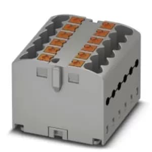 Image of Phoenix Contact Ptfix 12X2,5 Gy Tb, Power Distribution, 12Pole, 12 Awg