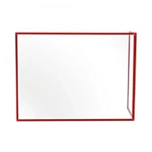 Image of Bi-Office Maya Duo Acrylic Board with Red Frame 1200 x 900 mm + 600 x 900 mm Pack of 2