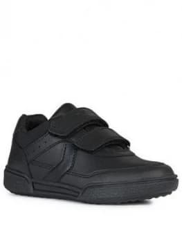 Image of Geox Boys Poseido Leather School Shoe - Black