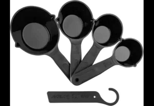 Image of Fusion Measuring Cups, 4 Pack, Black