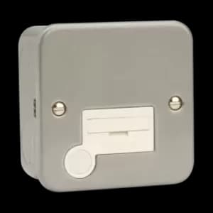 Image of Click Scolmore Essentials Metal Clad 13A Fused Spur Connection Unit - CL050