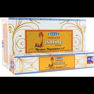 Image of Box of 12 Packs of Natural Jasmine Incense Sticks by Satya