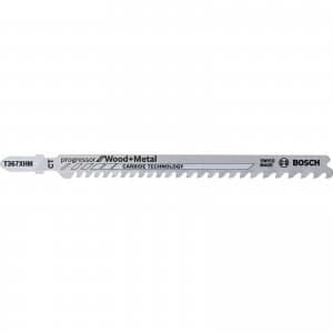 Image of Bosch T367XHM Carbide Jigsaw Blades for Wood and Metal 130mm Pack of 3