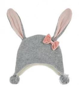 Image of Monsoon Baby Girls Ellie Floppy Ears Bunny Nepal - Grey