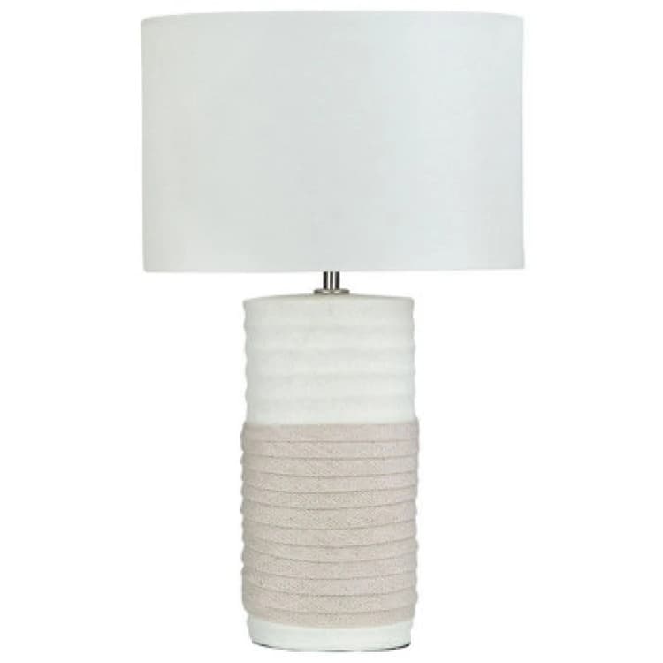 Image of Beliani Table Lamp Navia Porcelain Light Beige