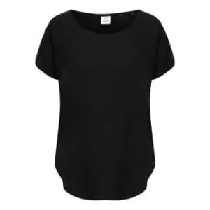 Image of Tombo Womens/Ladies Scoop Neck T-Shirt (XXL) (Black)