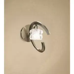 Image of Wall light Ice 1 bulb G9 antique brass