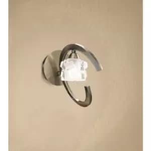 Image of Wall light Ice 1 bulb G9 antique brass