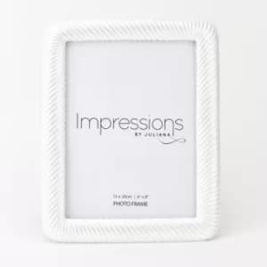 Image of Impressions Pearlised Twisted Resin Photo Frame 6" x 8"