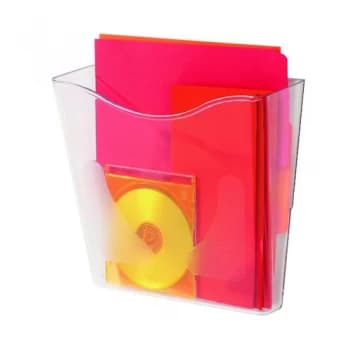 Image of Deflecto SteriTouch Wall Pocket Portrait Clear CP078STCRY