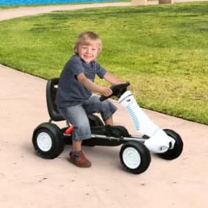 Image of HOMCOM Pedal Go Kart Toy for Kids with Rubber Wheels Outdoor Race