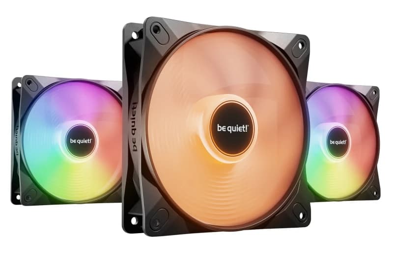 Image of be quiet Light Wings LX ARGB 120mm PWM High Speed Triple Fan Pack - Black