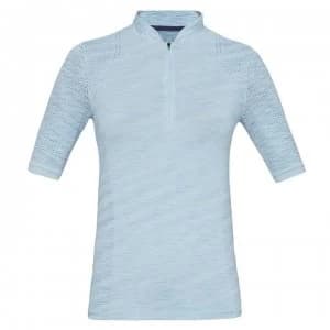 Image of Urban Armor Gear Seamless Zip Polo Shirt Ladies - Blue