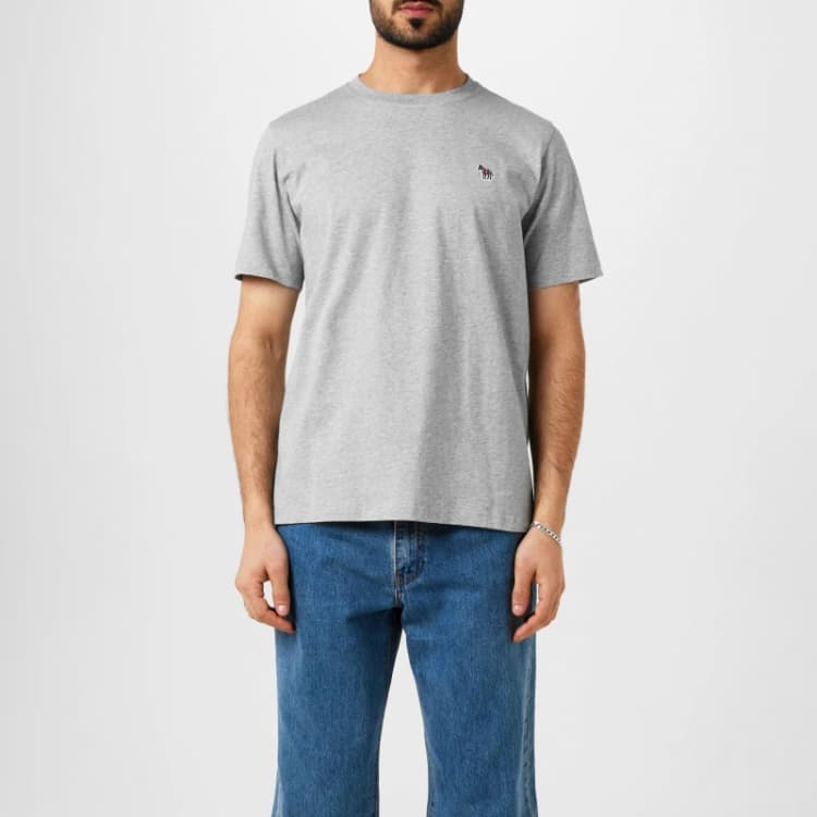 Image of Paul Smith Zebra Crew Neck T-Shirt - Grey Grey XL