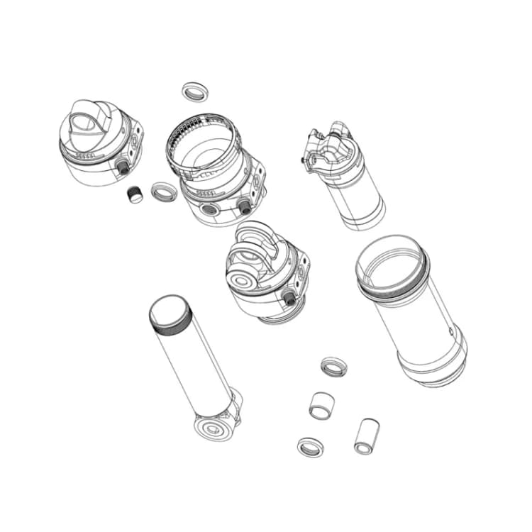 Image of Sram RockShox Spare Rear Shock Air PistonSealhead Assembly Deluxe Nude B NO SIZE NO COLOUR