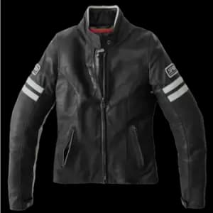 Image of Spidi Vintage Lady Ice Black Motorcycle Jacket 46