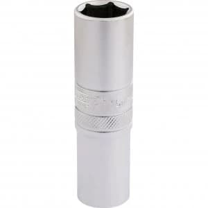 Image of Draper 1/2" Drive Satin Finish Deep Hexagon Socket Metric 1/2" 16mm