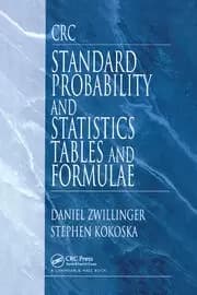 Image of CRC Standard Probability and Statistics Tables and Formulae