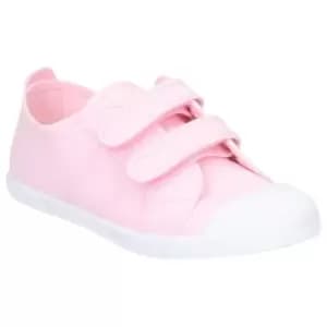 Image of Flossy Sasha Girls Junior Touch Fastening Shoe (7.5 Child UK) (Pink)