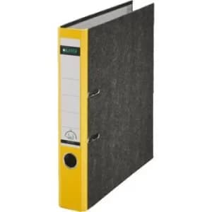 Image of Leitz Folder 1050 A4 Spine width: 52mm Yellow Paste paper 2 brackets 10505015