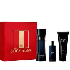 Image of Giorgio Armani Code Gift Set 50ml Eau de Toilette + 75ml Shower Gel + 15ml Eau de Toilette