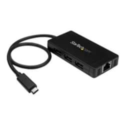 Image of StarTech.com 3 Port USB 3.0 Hub with USB-C and GbE 3 ports - Desktop