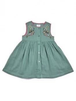 Image of Mamas & Papas Cheesecloth Dress Baby Girls