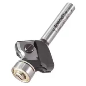 Image of Trend Rotatip Bevel Trimmer Bearing Guided Router Cutter 27mm 12mm 1/4"